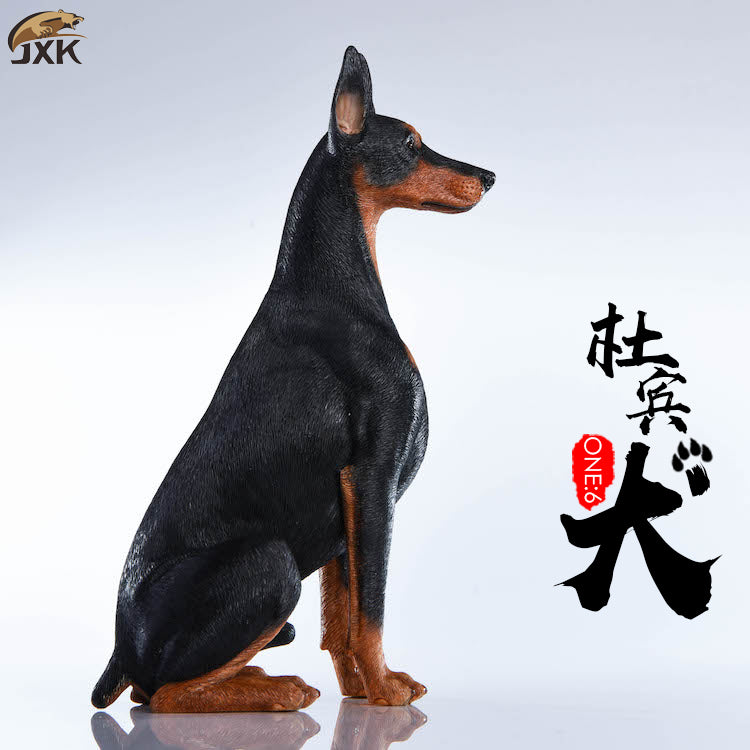 JXK 1/6 Doberman Dog Figure