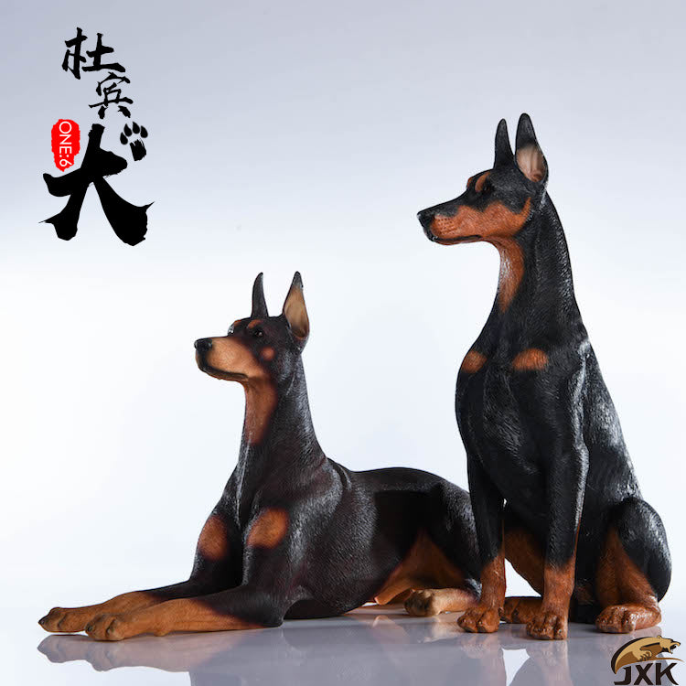 JXK 1/6 Doberman Dog Figure