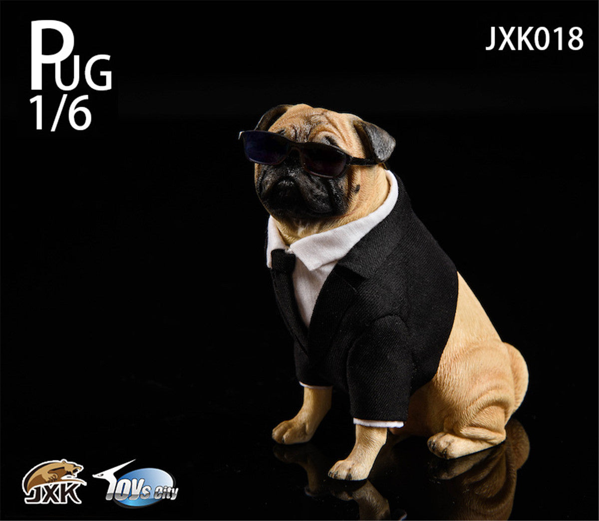 JXK Suit Pug Figure