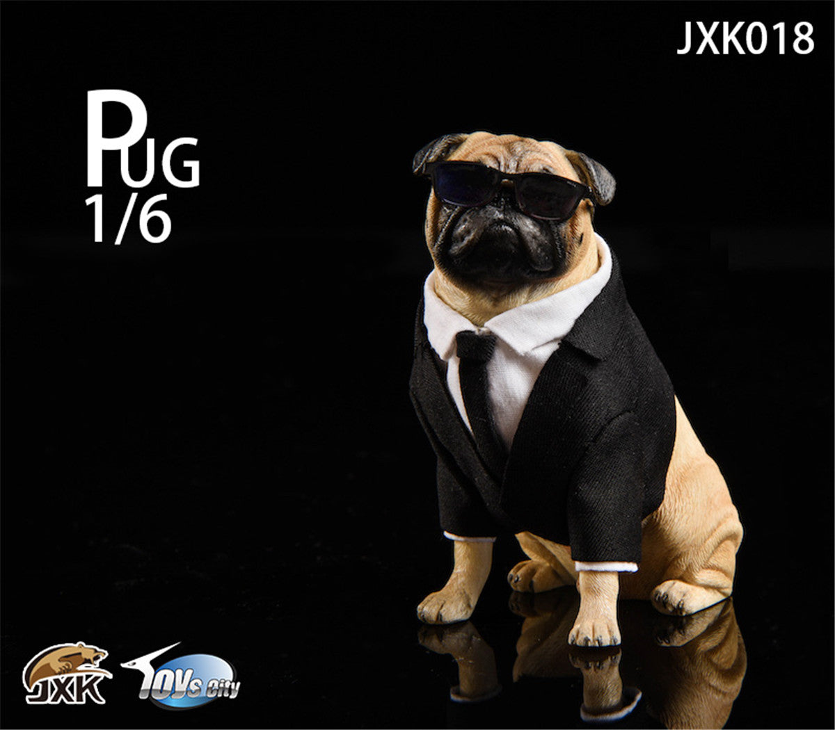 JXK Suit Pug Figure