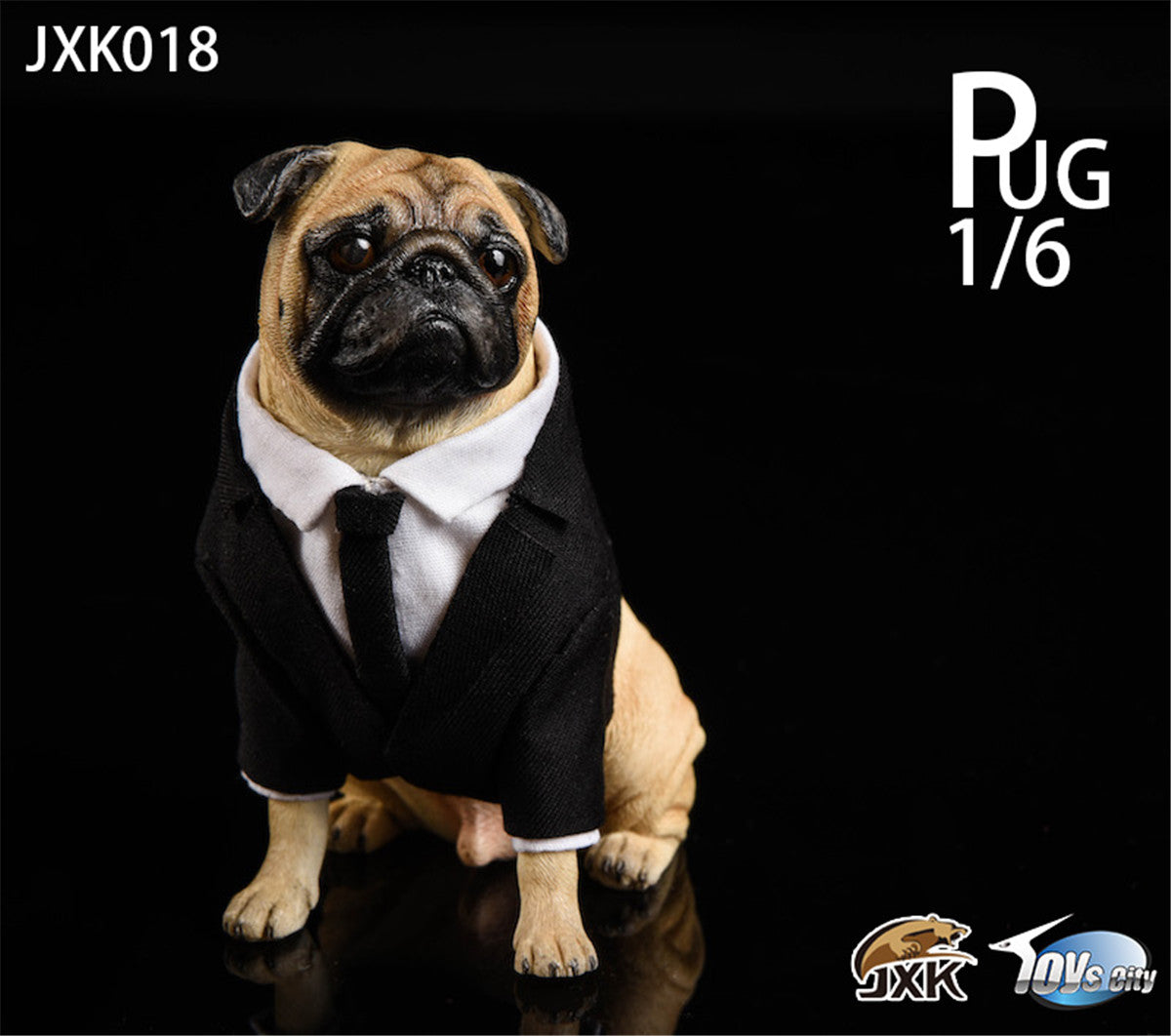 JXK Suit Pug Figure