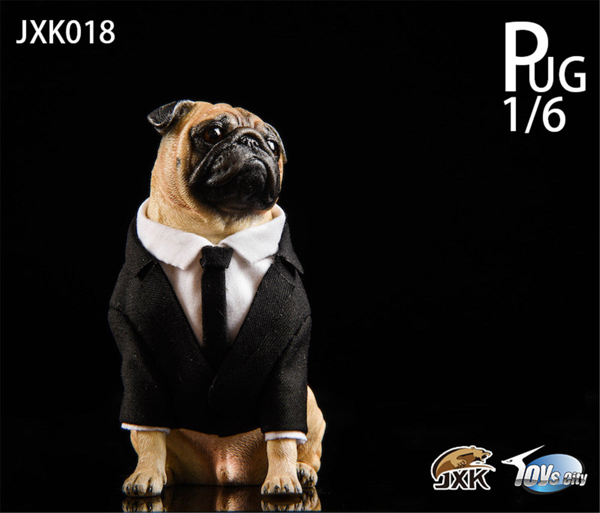 JXK Suit Pug Figure
