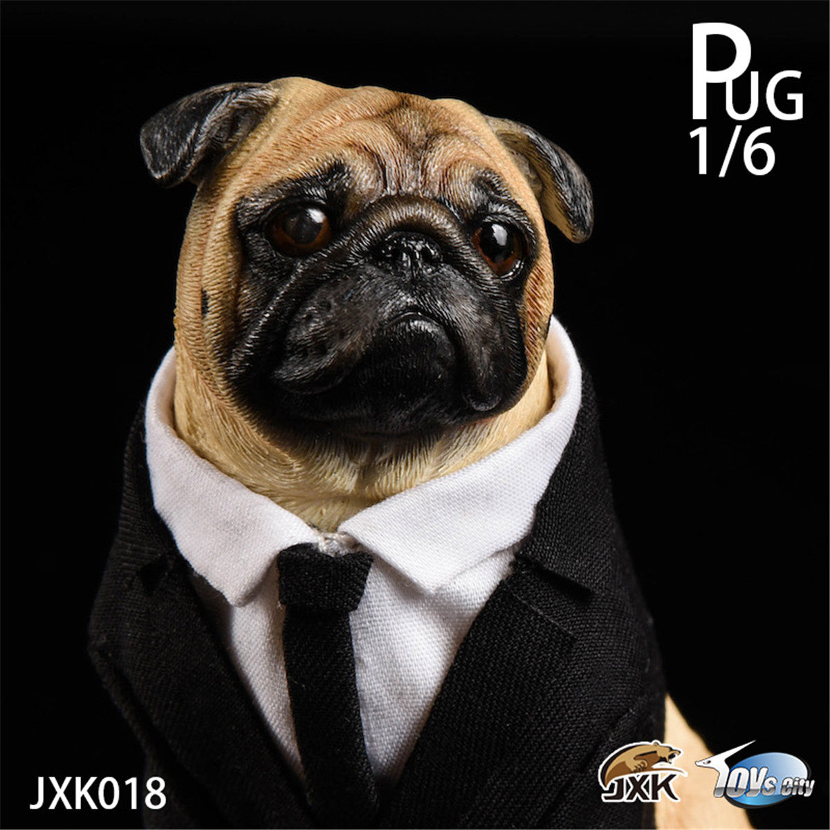 JXK Suit Pug Figure