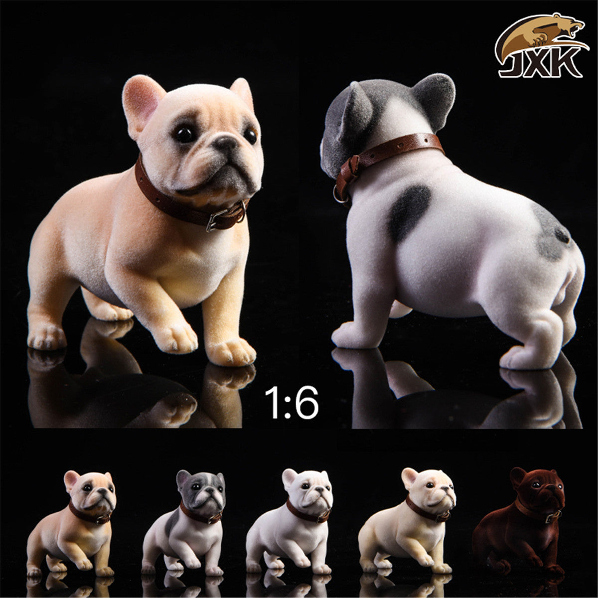 JXK 1/6 French Bulldog Figure