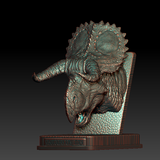 Nasutoceratops Bull Pose Statue