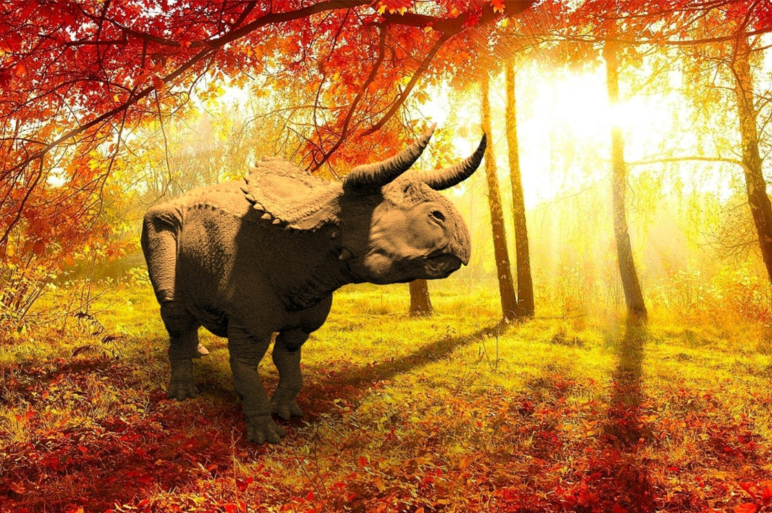 Nasutoceratops Graze Pose Statue