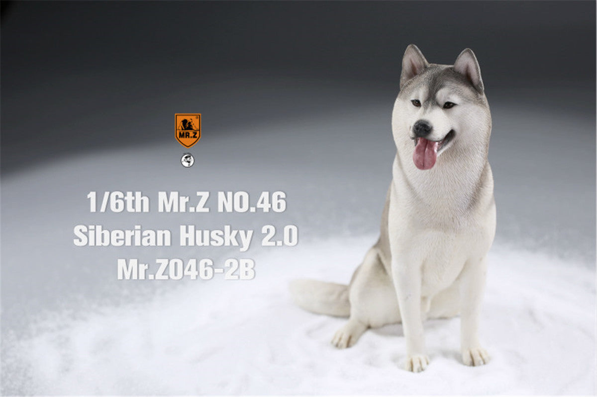 JXK 1/6 Siberian Husky Half Squat Leg Lift Model Animal