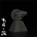 Nanmu Dinosaur Head Statue