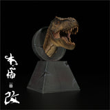 Nanmu Dinosaur Head Statue