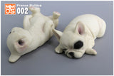 XMMOS 2Pcs Sleep French Bulldog Figure