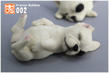 XMMOS 2Pcs Sleep French Bulldog Figure