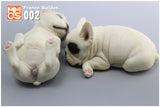 XMMOS 2Pcs Sleep French Bulldog Figure