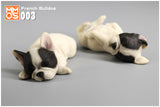 XMMOS 2Pcs Sleep French Bulldog Figure