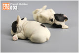 XMMOS 2Pcs Sleep French Bulldog Figure