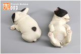 XMMOS 2Pcs Sleep French Bulldog Figure