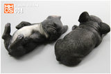 XMMOS 2Pcs Sleep French Bulldog Figure