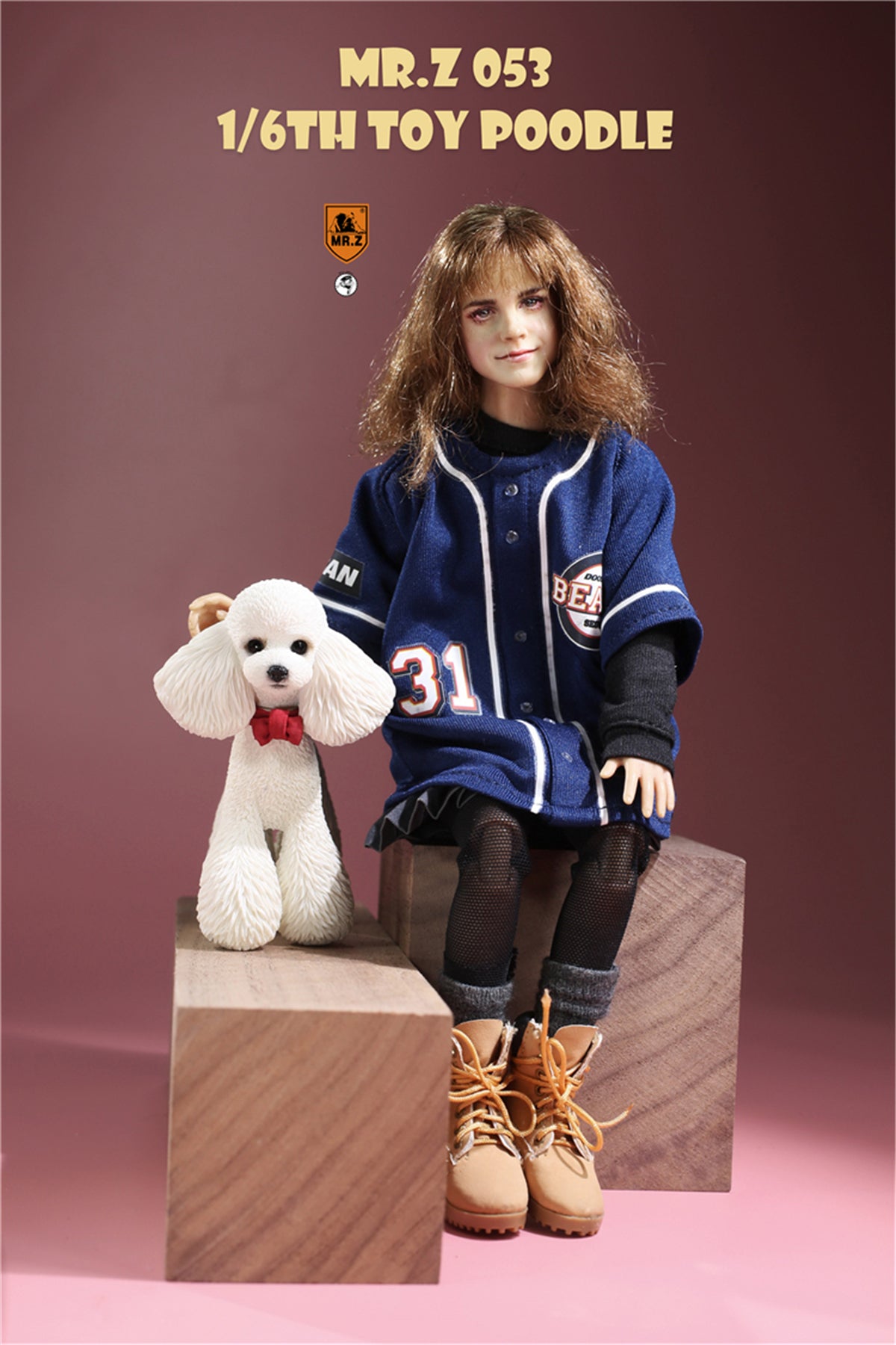 Mr.Z 1/6 Toy Poodle Dog Figure