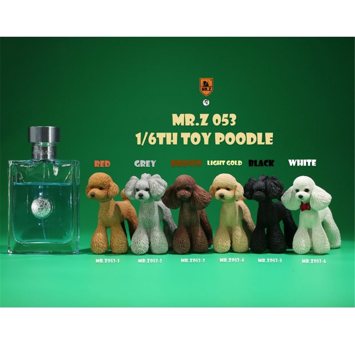 Mr.Z 1/6 Toy Poodle Dog Figure