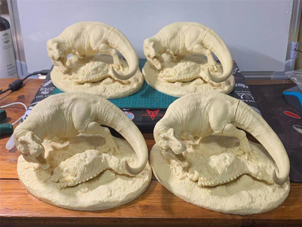 T-Rex Prey Edmontosaurus Unpainted Statue