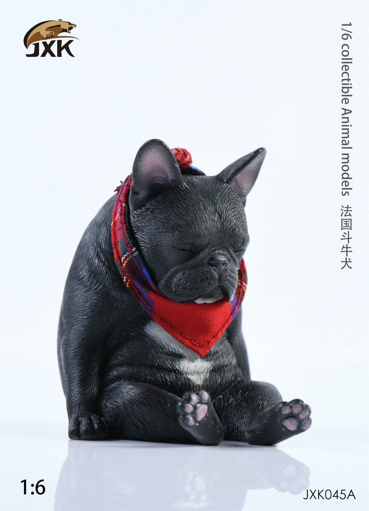 JXK 1/6 Decadent French Bulldog Figure