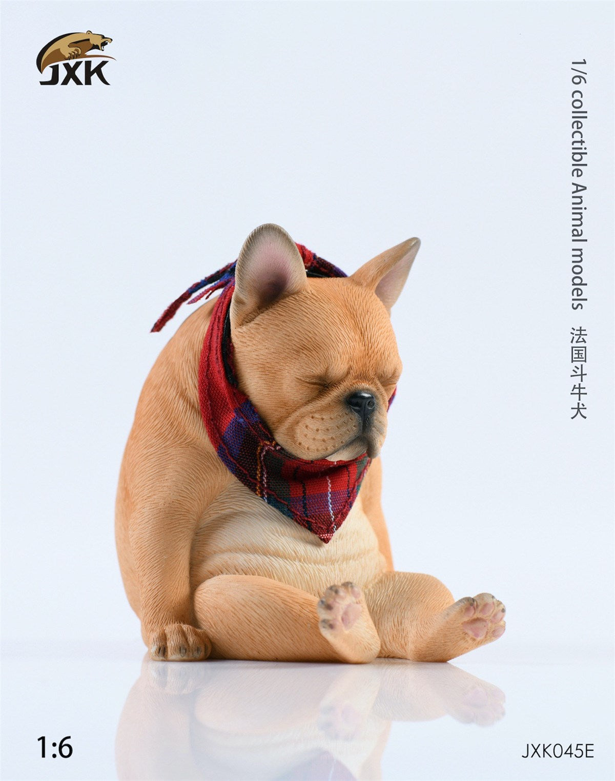 JXK 1/6 Decadent French Bulldog Figure