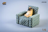 JXK 1/6 Decadent Pug With Sofa Model
