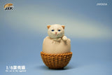 JXK 1/6th Eggshell Cat Model