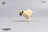 JXK 1/6 Leg Lift Pug Model