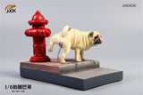 JXK 1/6 Leg Lift Pug Model