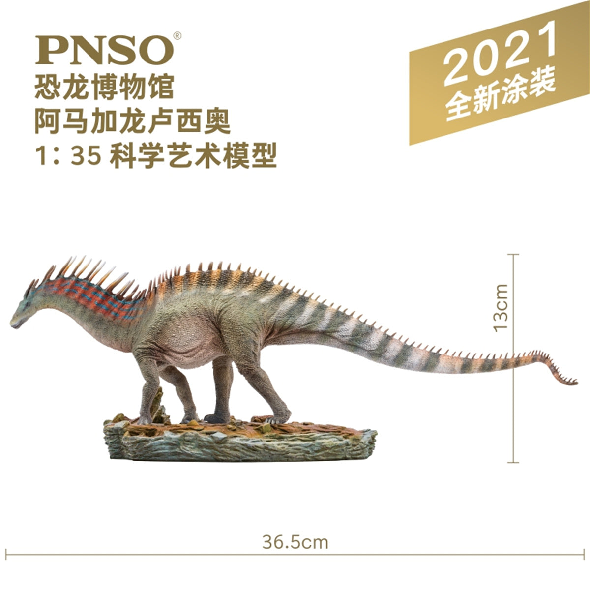 PNSO 1/35 New Painted Amargasaurus Model