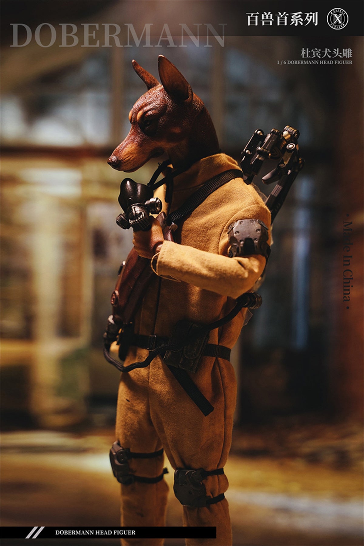 Mostoys 1/6 Dobermann Head Figure