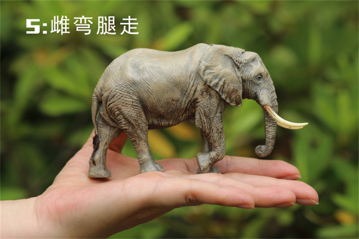 Dafei African Elephants Scene Model
