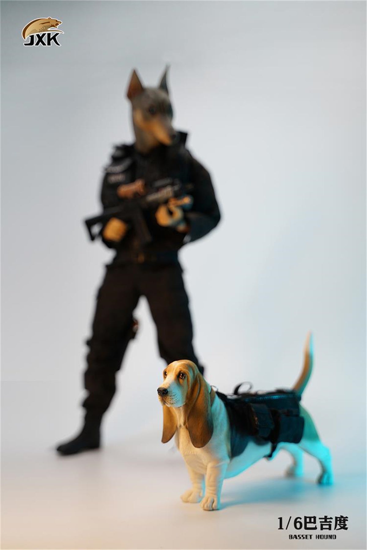 JXK 1/6 Basset Hound Model