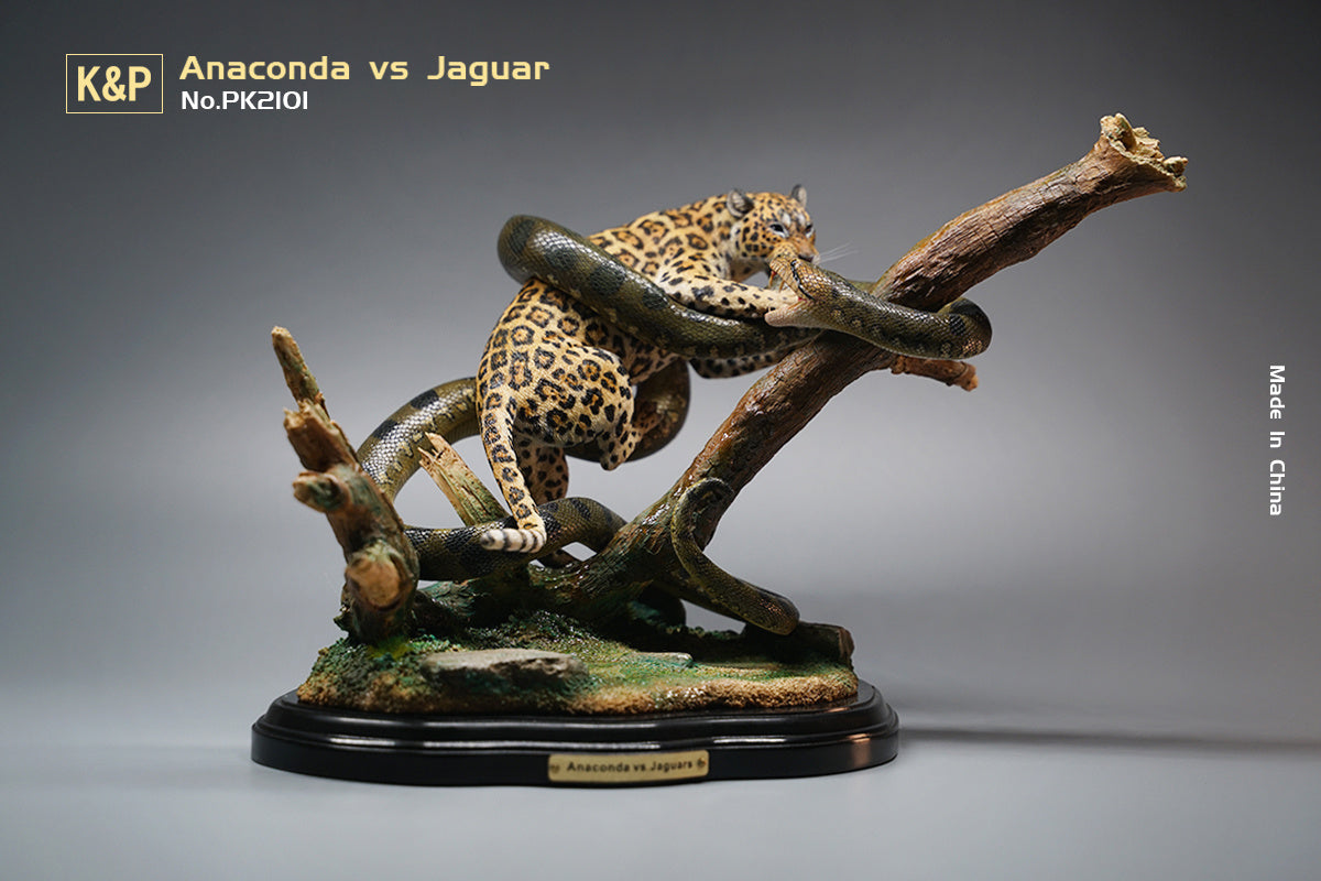 K&P 1/6 Anaconda VS Panthera onca Scene Statue