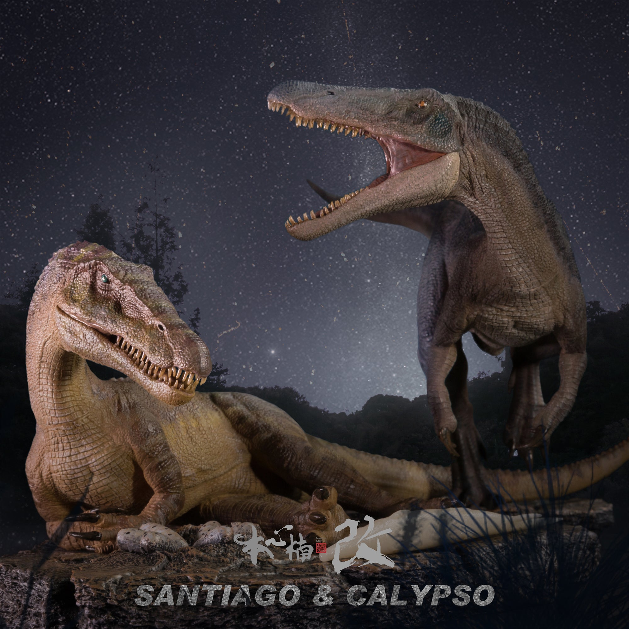 Nanmu Studio Baryonyx Couple Santiago & Calypso Figure