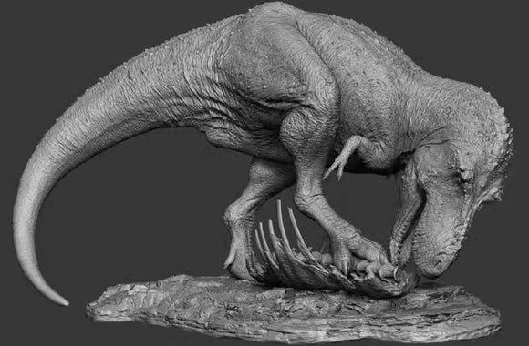 1/15 Tyrannosaurus Rex Scotty Eating Scene Statue Unpainted Kit