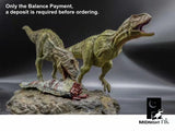 Rajasaurus Hunting Isisaurus Scene Kit