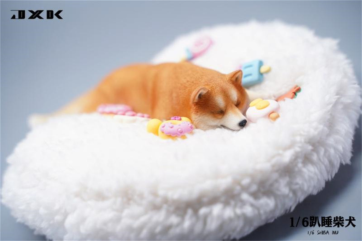 JXK 1/6 Sleeping Shiba Inu Model