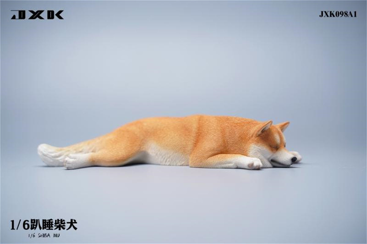JXK 1/6 Sleeping Shiba Inu Model