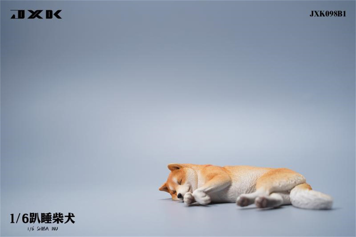 JXK 1/6 Sleeping Shiba Inu Model