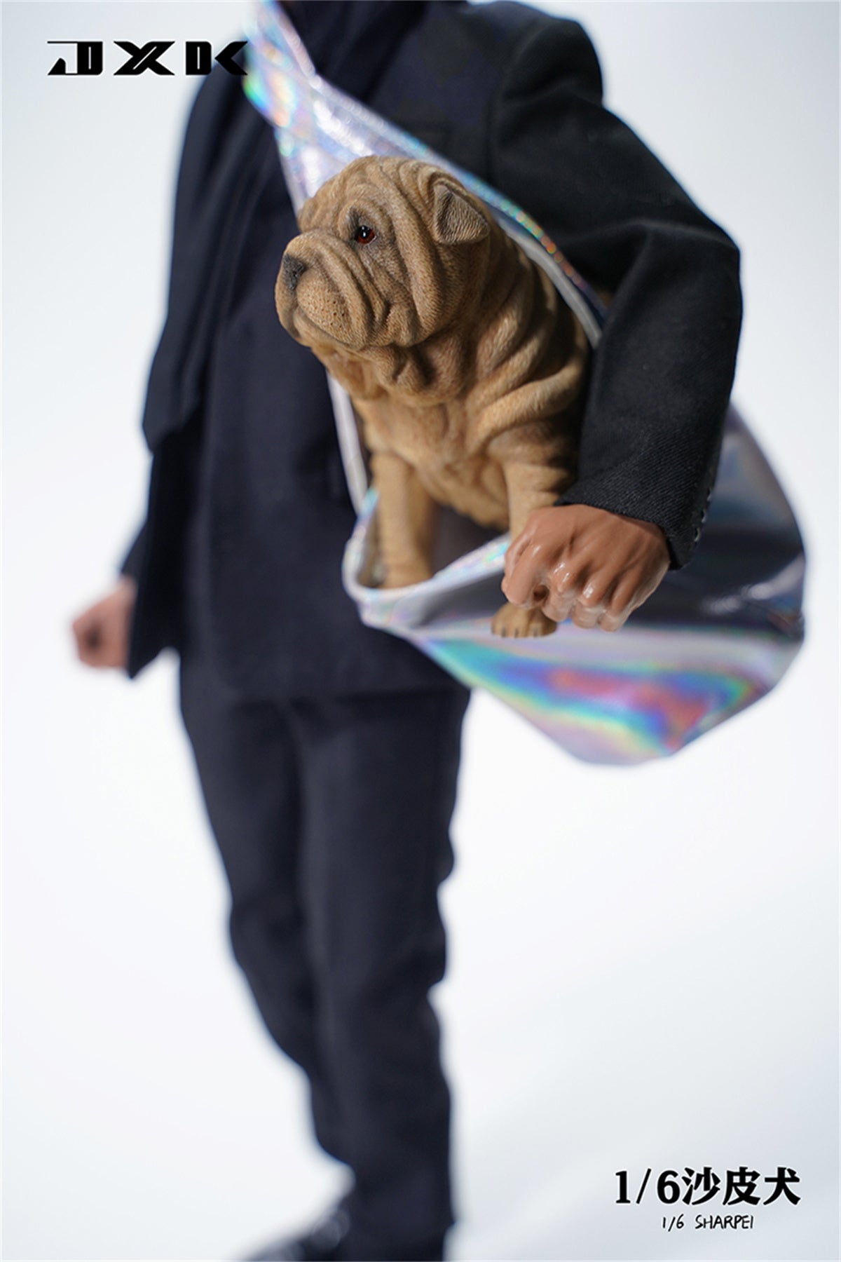 JXK 1/6 Sharpei Dog Model