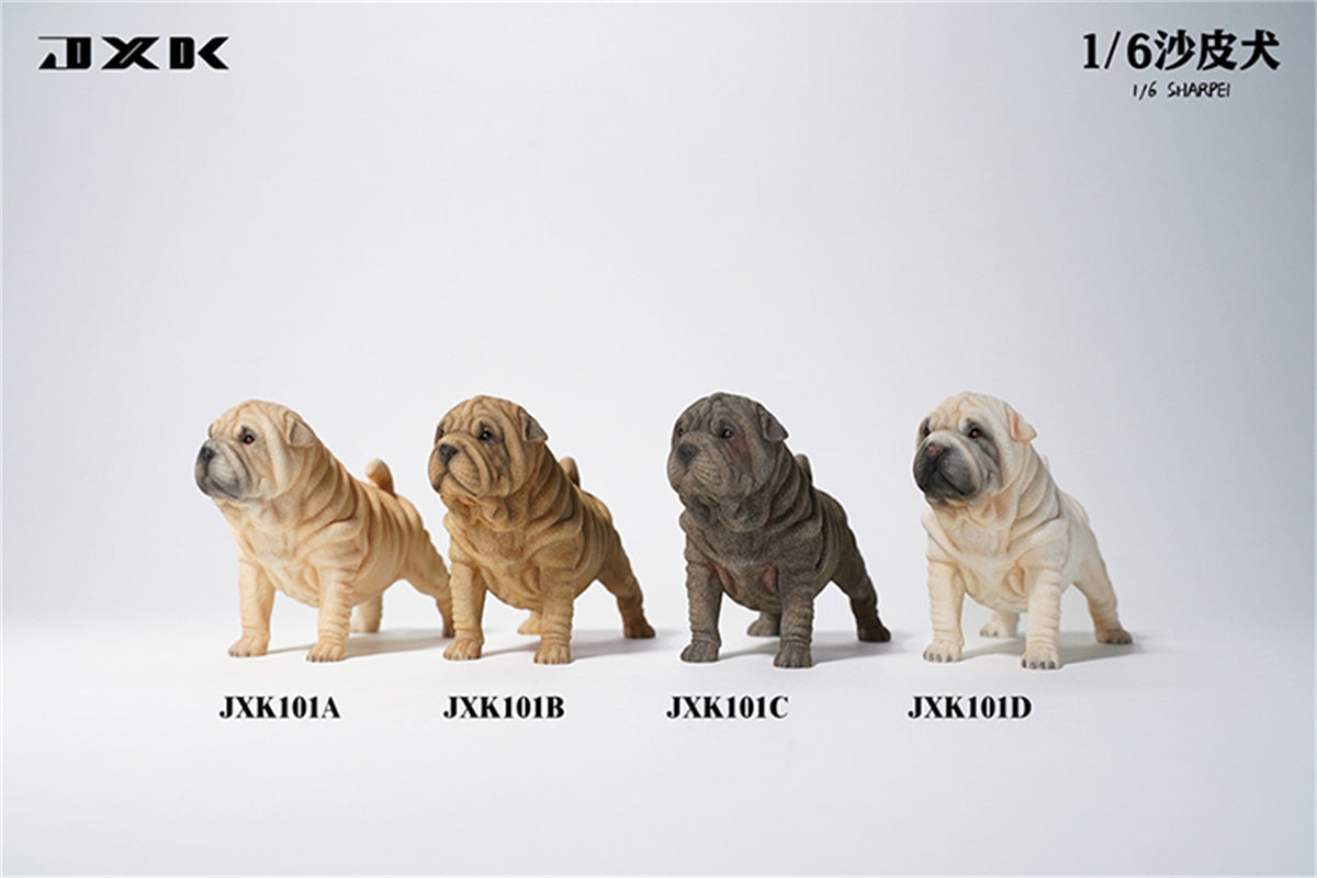 JXK 1/6 Sharpei Dog Model