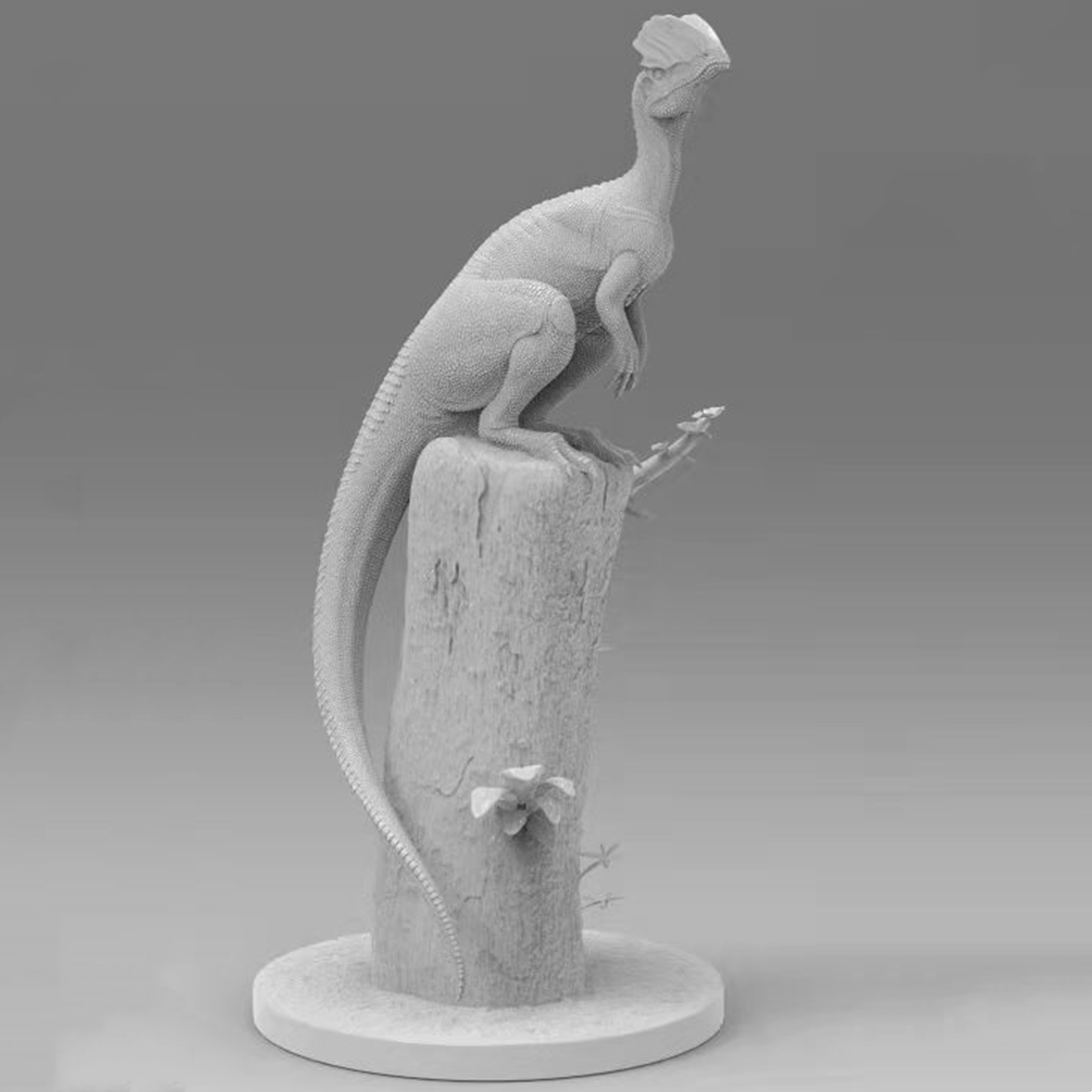 Dilophosaurus Scene Model Kit