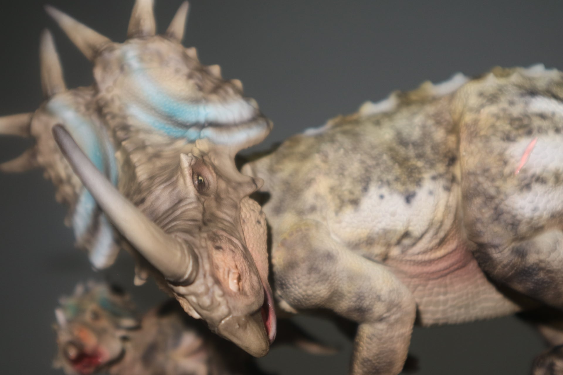 Rubeosaurus Rock Scene Statue