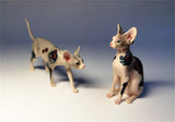 JXK Tattoo Canadian Hairless Cat Figure