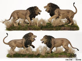 WS Studio Male Lion Fight Scene Statue