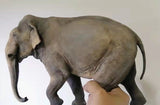 LaiZang Studio Asian Elephant Scene Model Painted Version