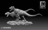 JM Zhuchengtyrannus Hunt Shantungosaurus Model