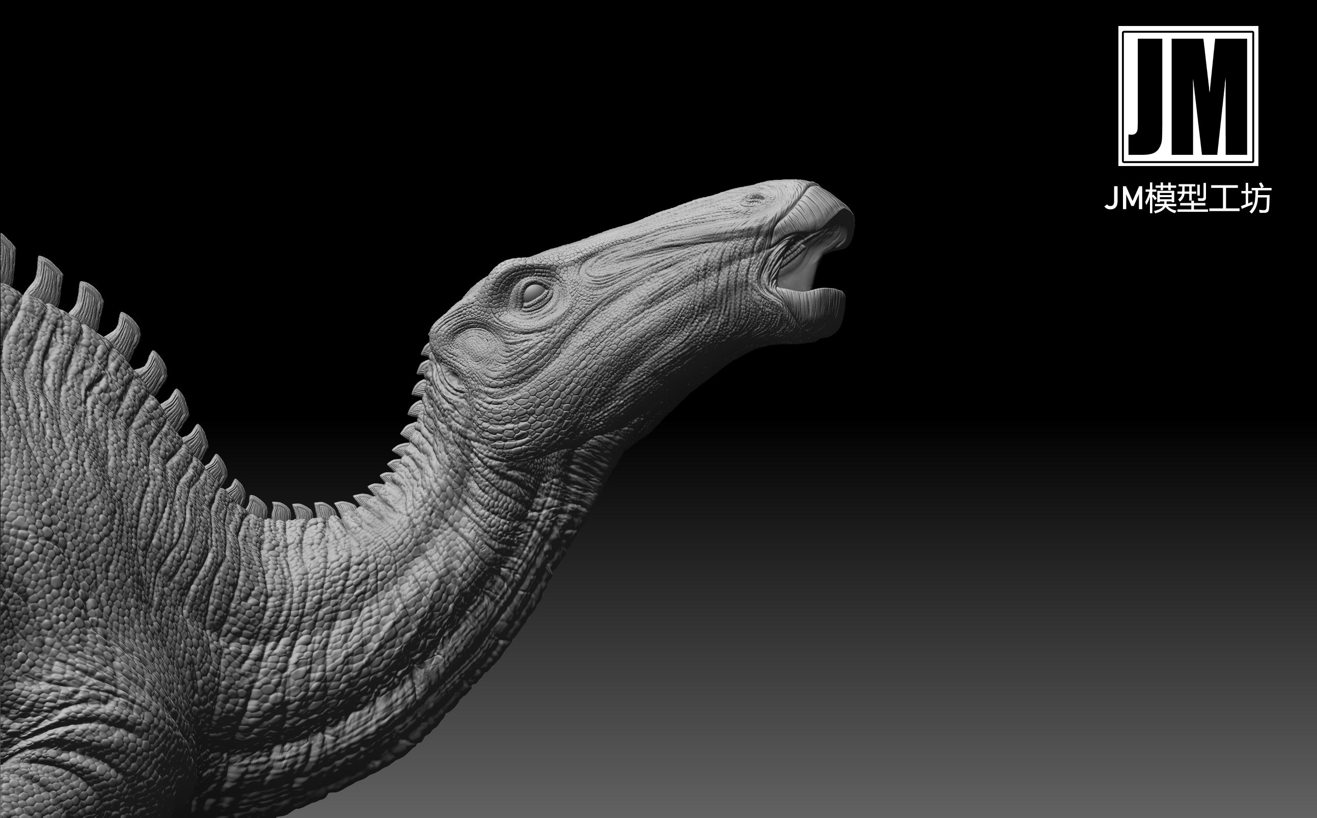 JM Zhuchengtyrannus Hunt Shantungosaurus Model