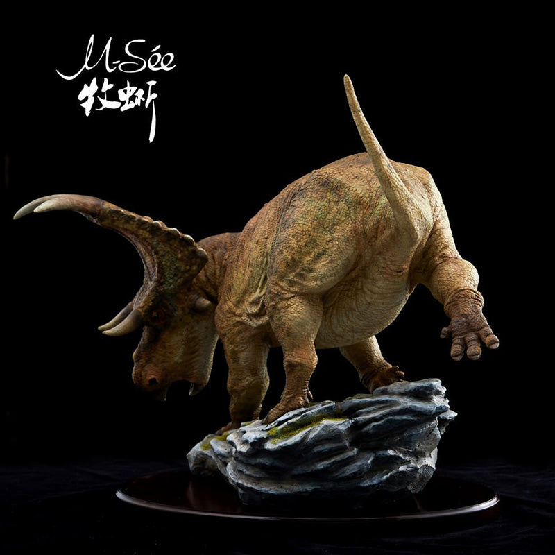 MuSee 1/10 Scale Lythronax argestes VS Diabloceratops Scene Statue